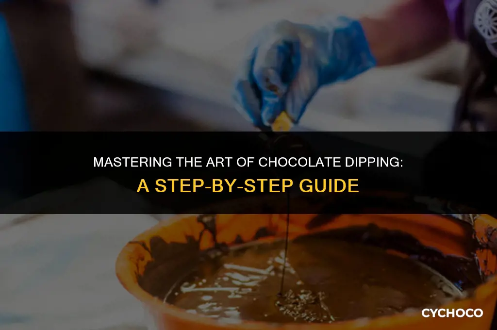 what is the best way to melt chocolate for dipping