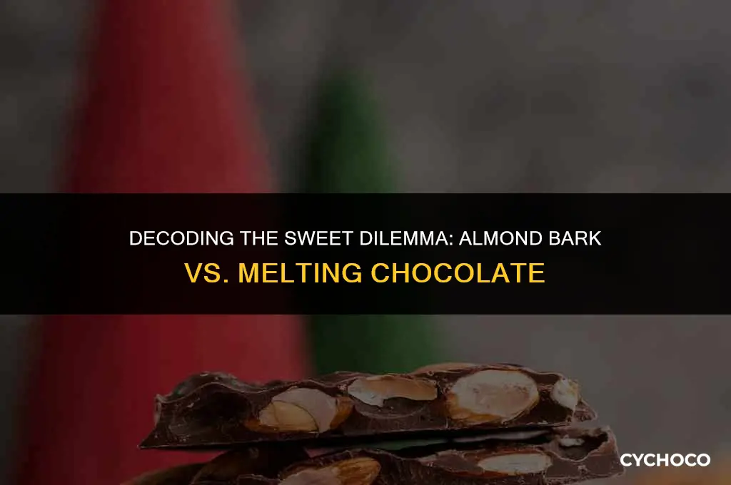 what is the difference between almond bark and melting chocolate