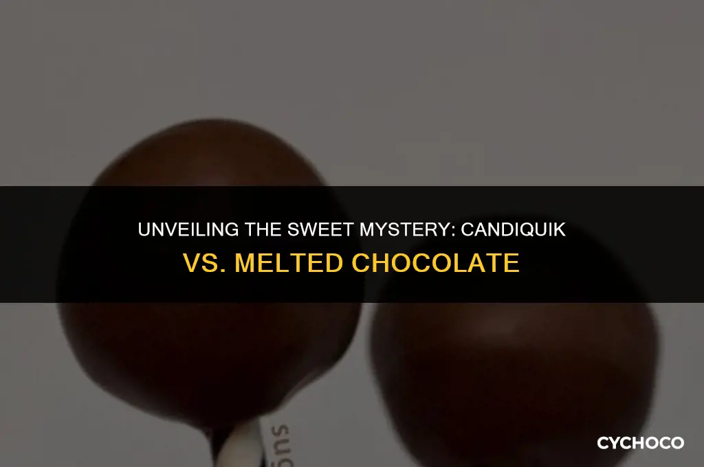 what is the difference between candiquik and melted chocolate