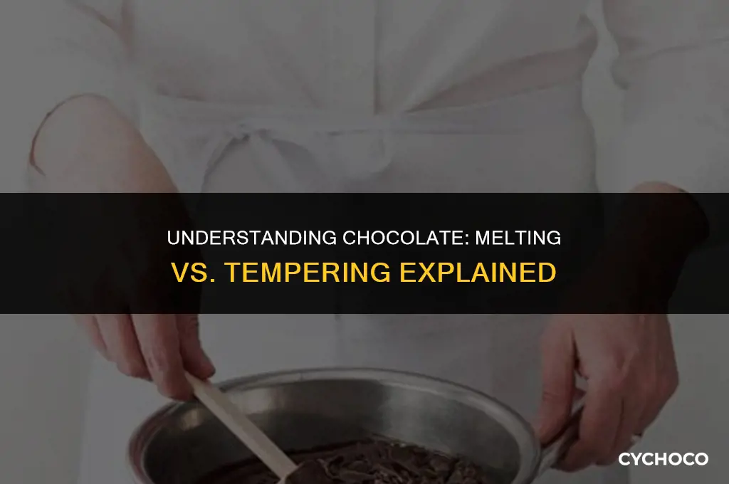 what is the difference between melting and tempering chocolate