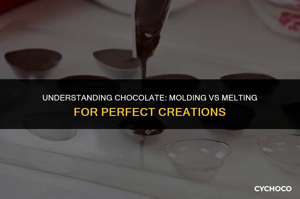 what is the difference between molding chocolate and melting chocolate