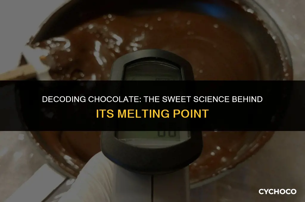 what is the melting point of chocolate in celsius