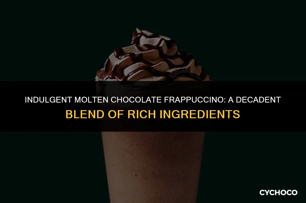 what is the molten chocolate frappuccino made with