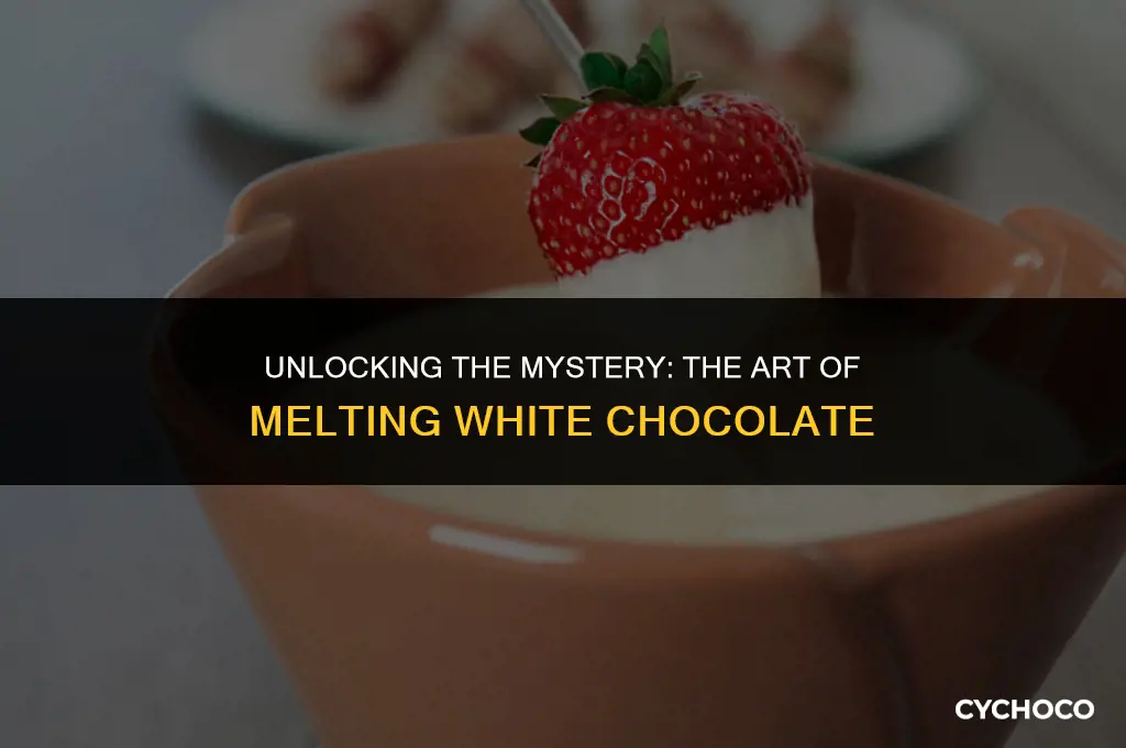 what is the secret to melting white chocolate