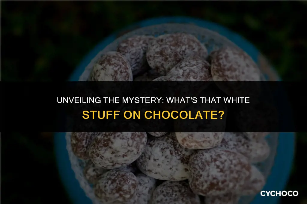 what is the white stuff on chocolate