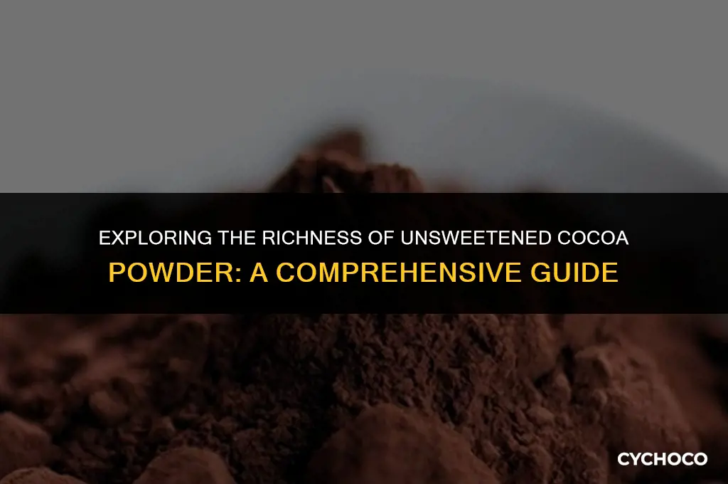 what is unsweetened cocoa powder