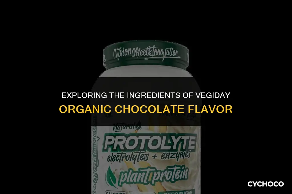 what is vegiday organic chocolate flavor made from