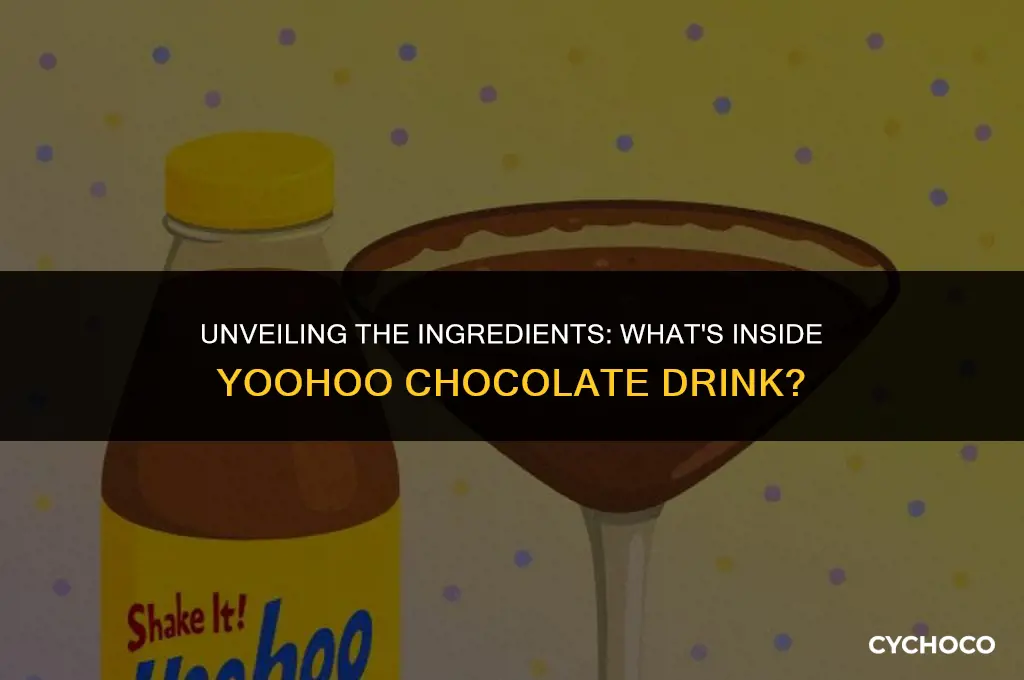 what is yoohoo chocolate drink made of