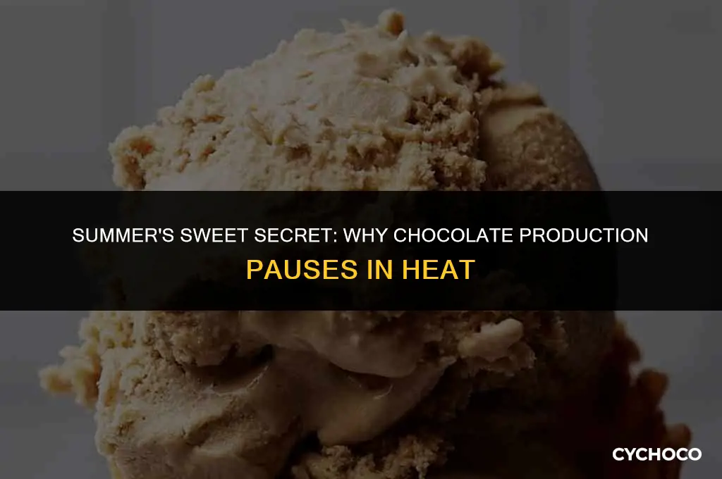 what kept chocolate from being made during the summer