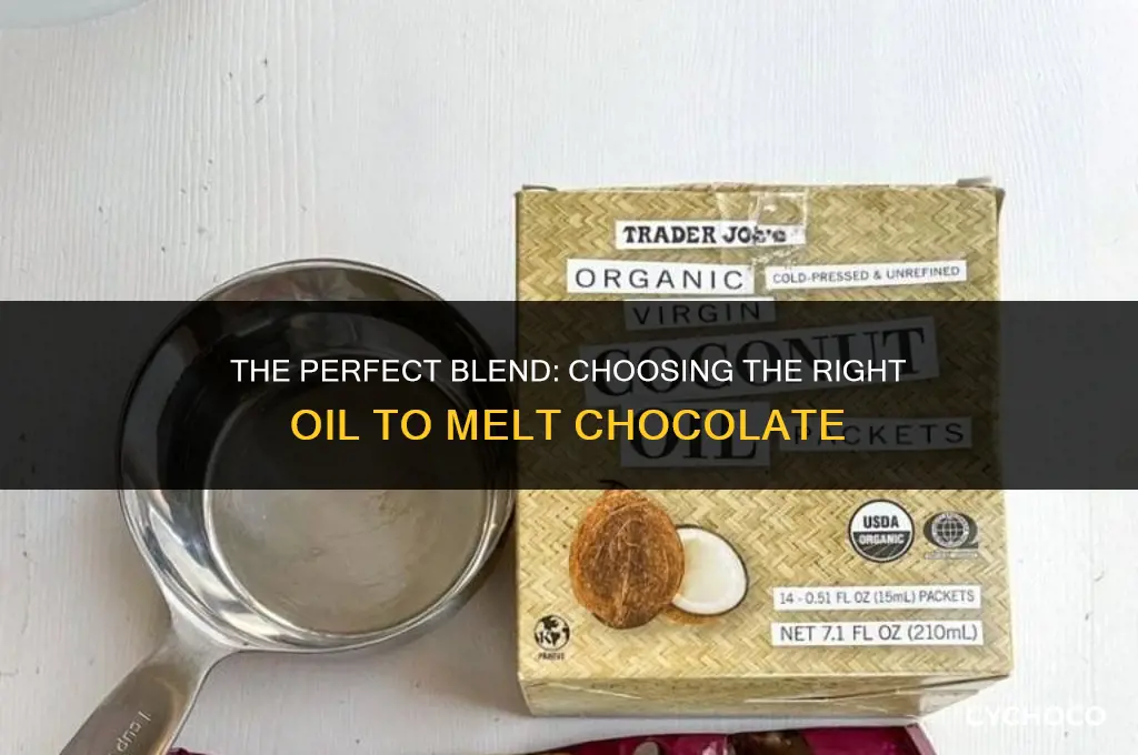 what kind of oil do you use to melt chocolate