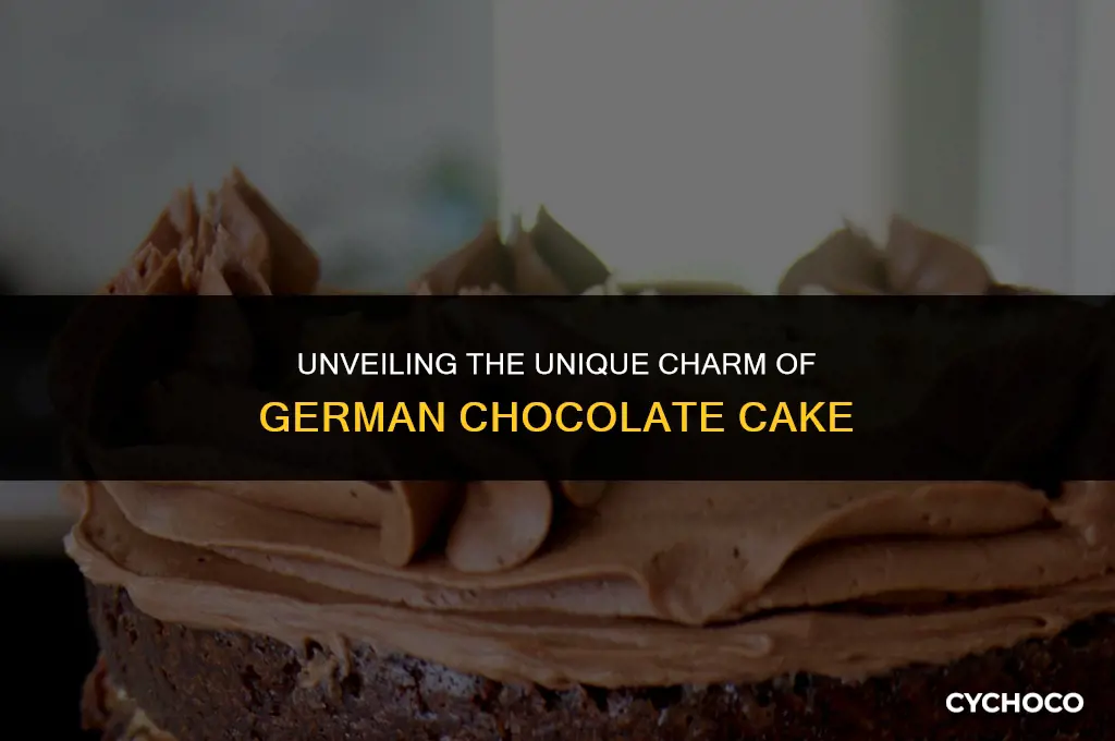 what makes german chocolate cake different