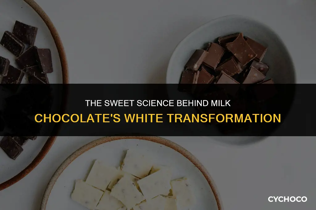 what makes milk chocolate turn white