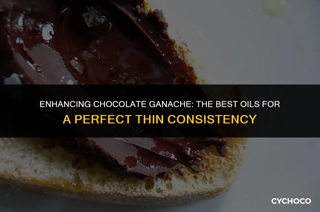 what oil to use with melting chocolate thinner