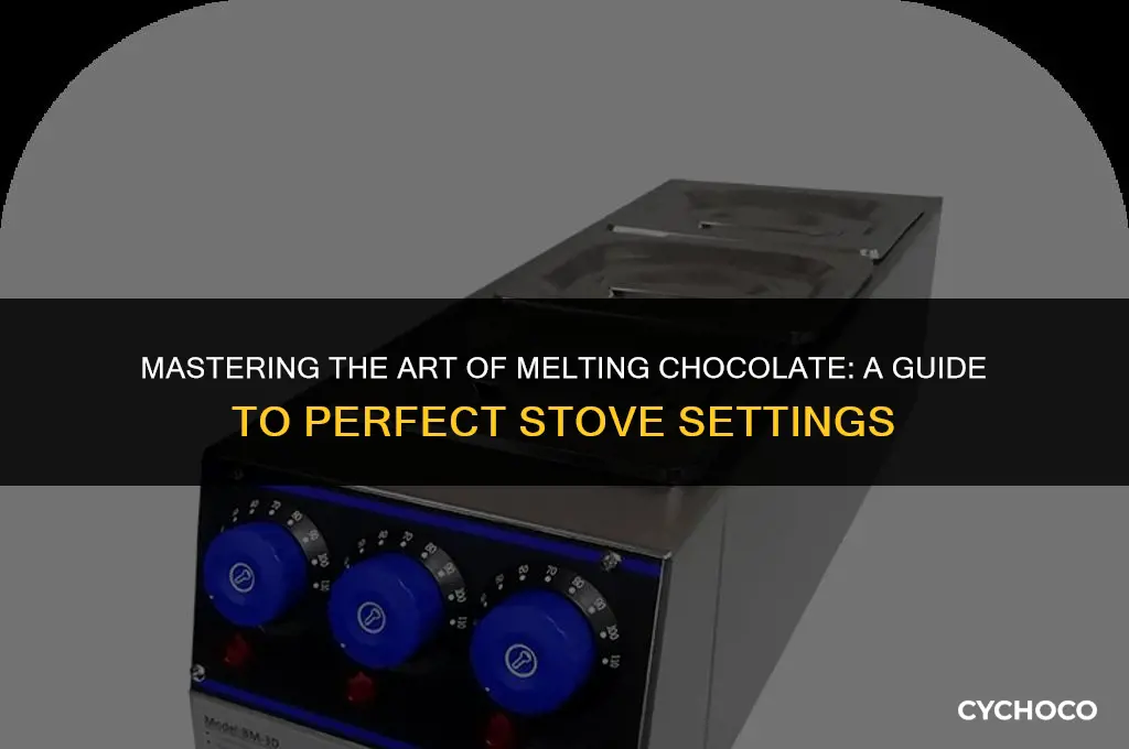 what stove setting to melt chocolate