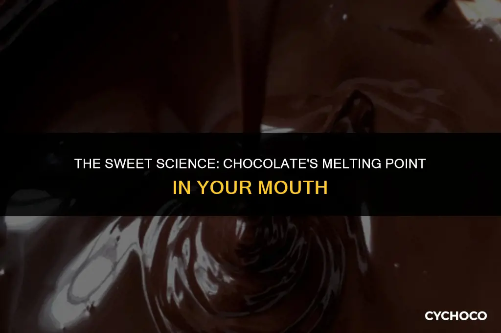 what temperature does chocolate melt in your mouth