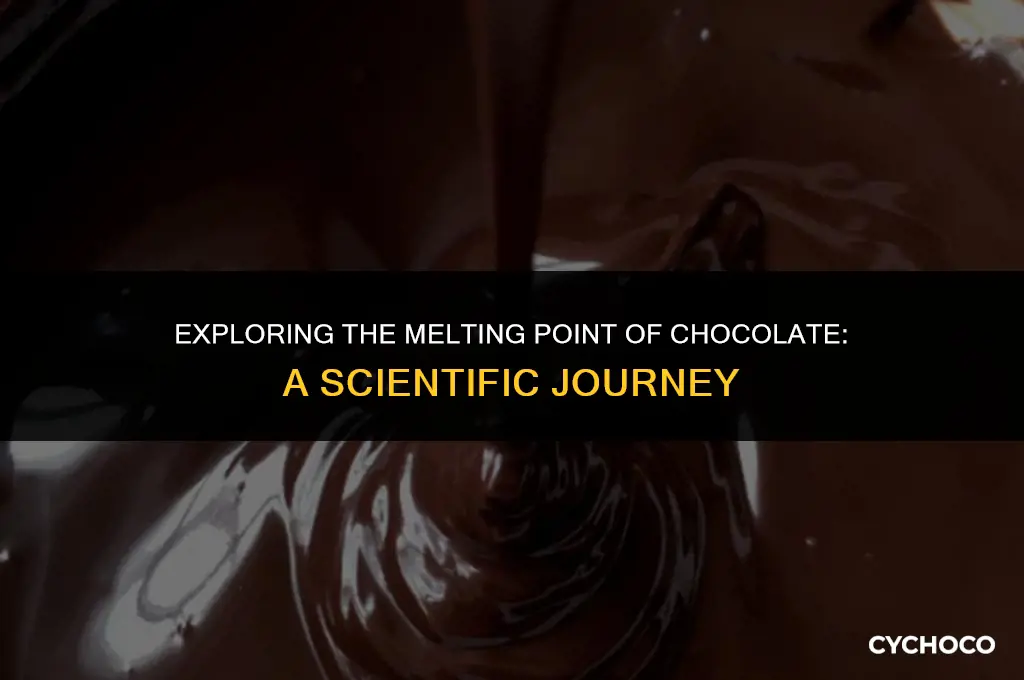 what temperature does chocolate melt site edu