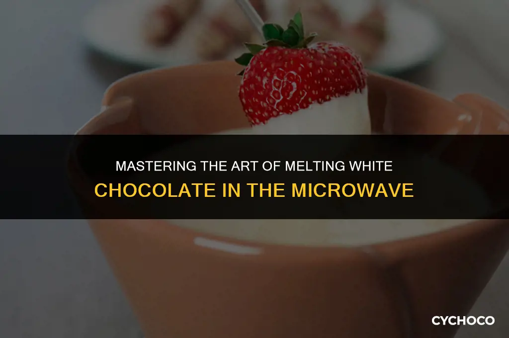 what temperature to melt white chocolate in the microwave