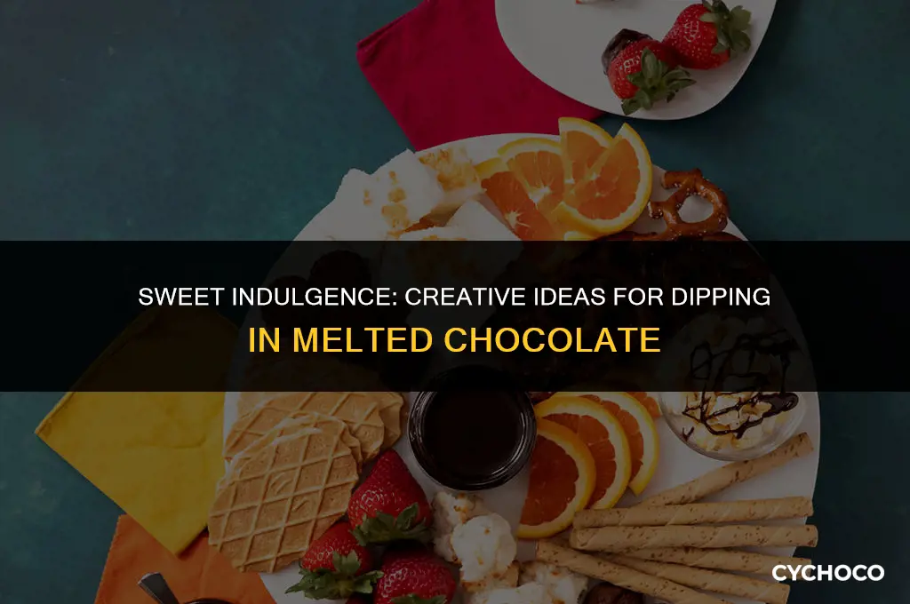 what to cover with melted chocolate