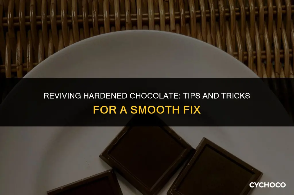 what to do if melted chocolate hardens