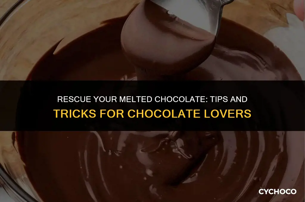 what to do if your good chocolate arrives melted
