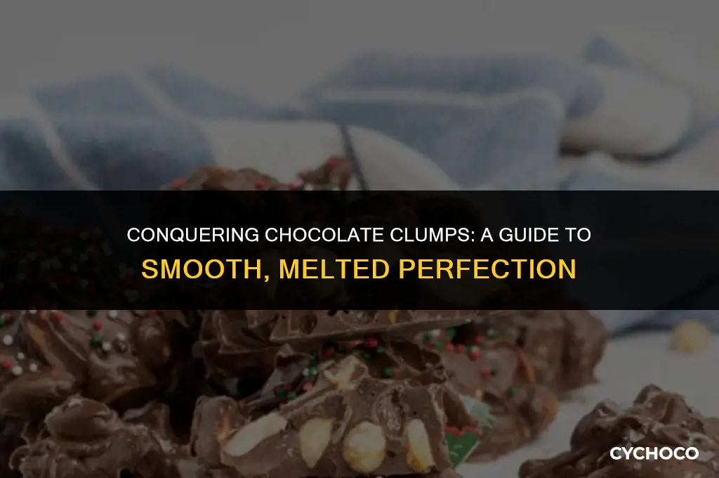 what to do when melted chocolate clumps