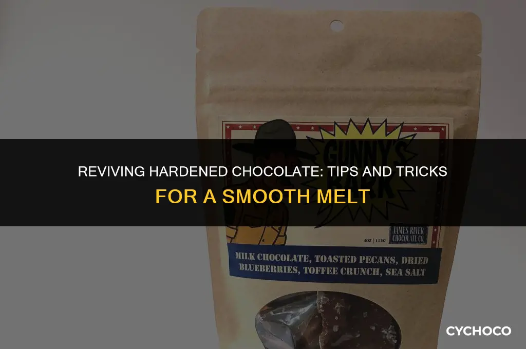 what to do when melted chocolate gets hard