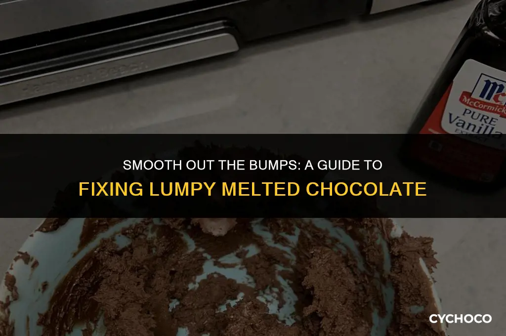 what to do when melting chocolate goes lumpy