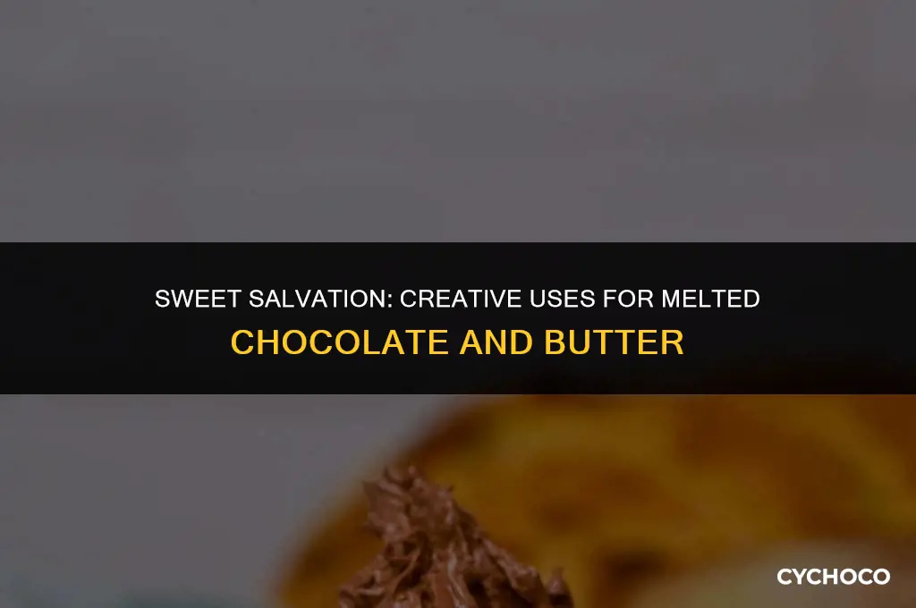 what to do with melted chocolate and butter