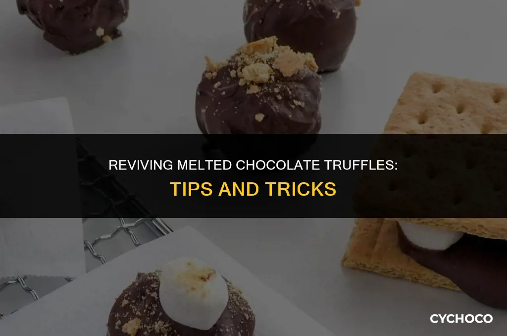 what to do with melted chocolate truffles