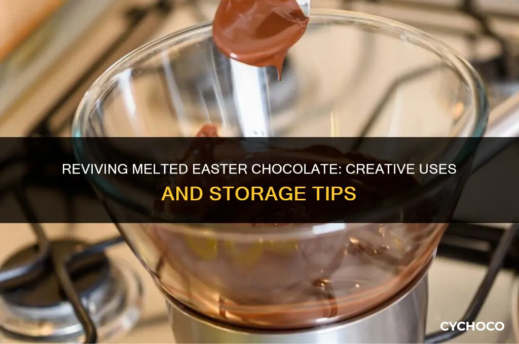 what to do with melted easter chocolate