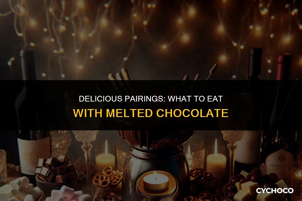 what to eat melted chocolate with