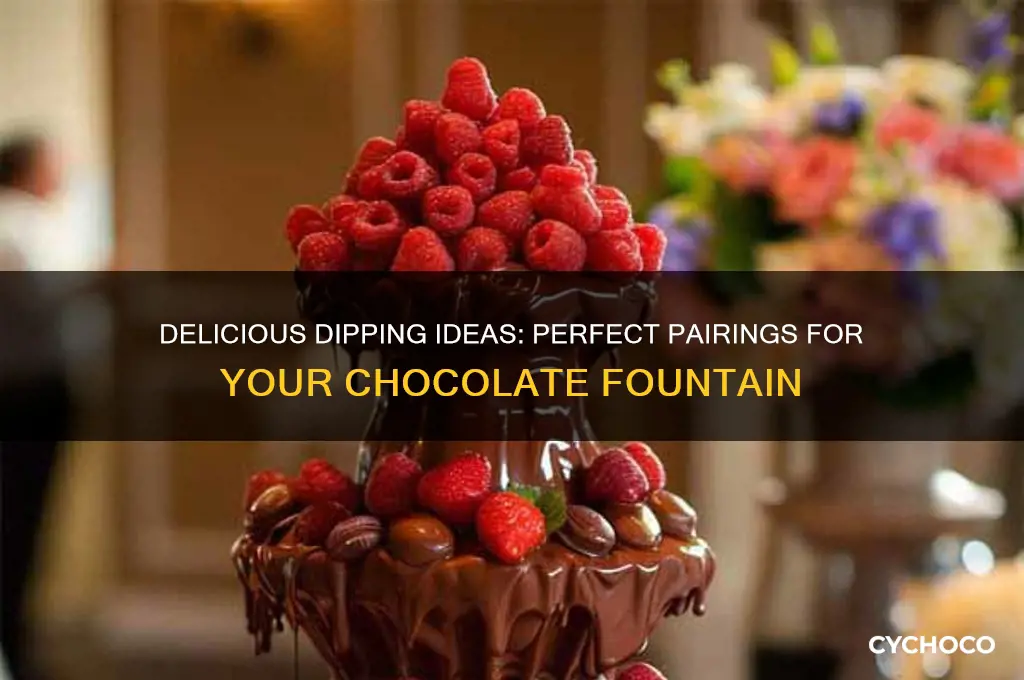 what to eat with a chocolate fountain