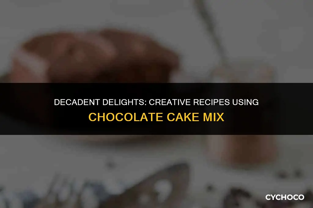 what to make with chocolate cake mix