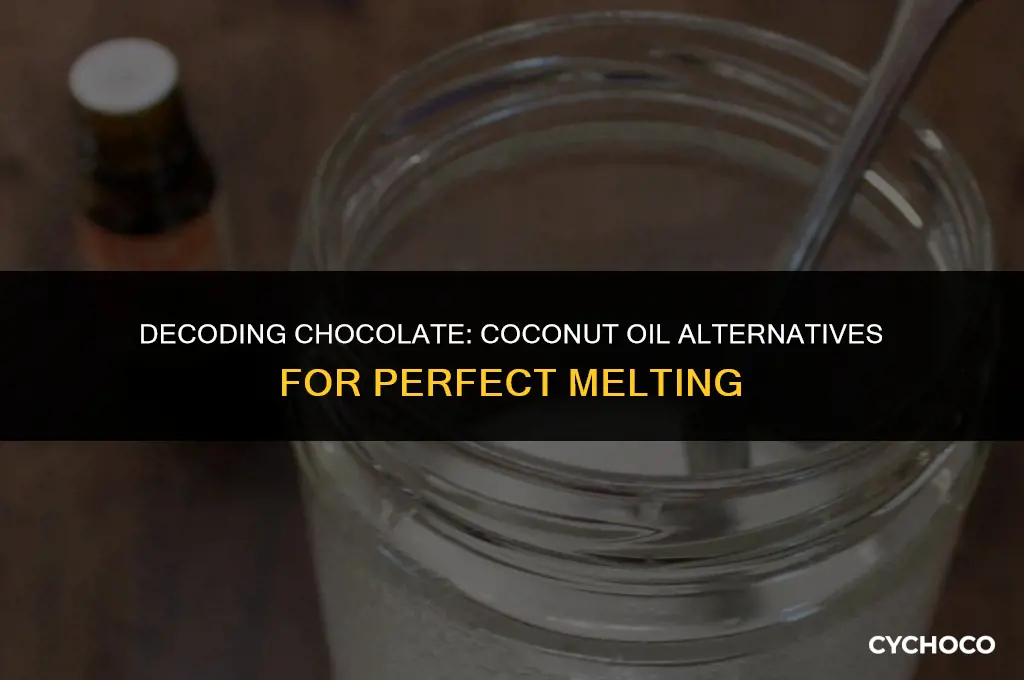 what to substitute for coconut oil when melting chocolate