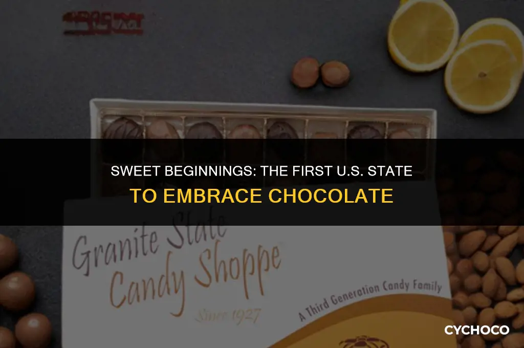 what us state first made chocolate