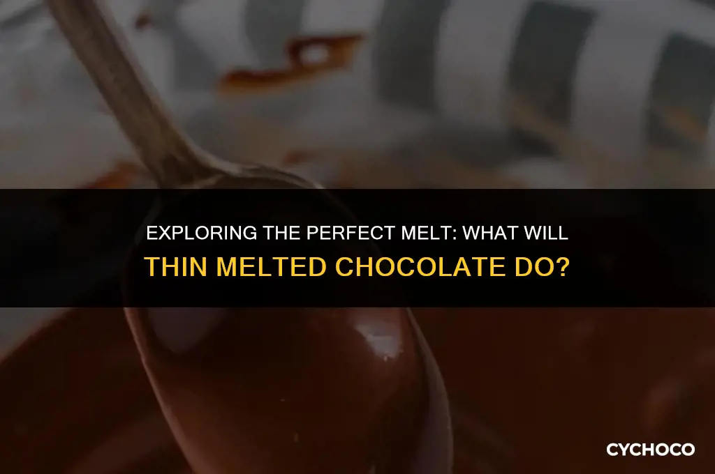 what will thin melted chocolate