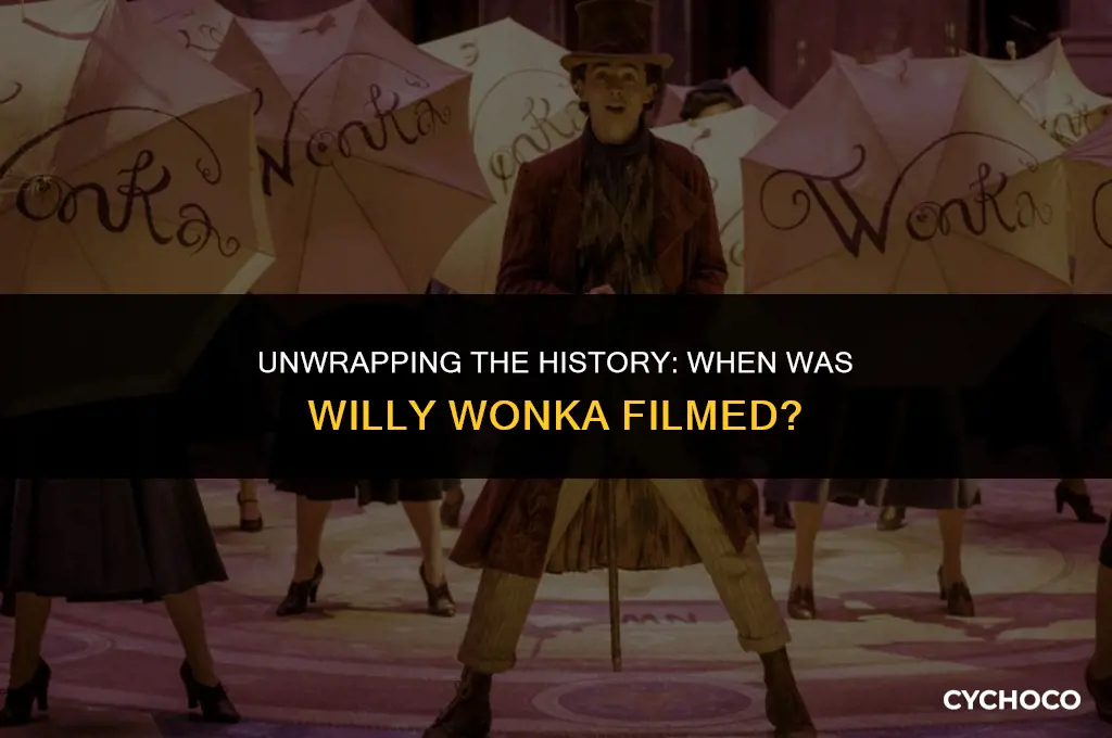 when was willy wonka and the chocolate factory filmed