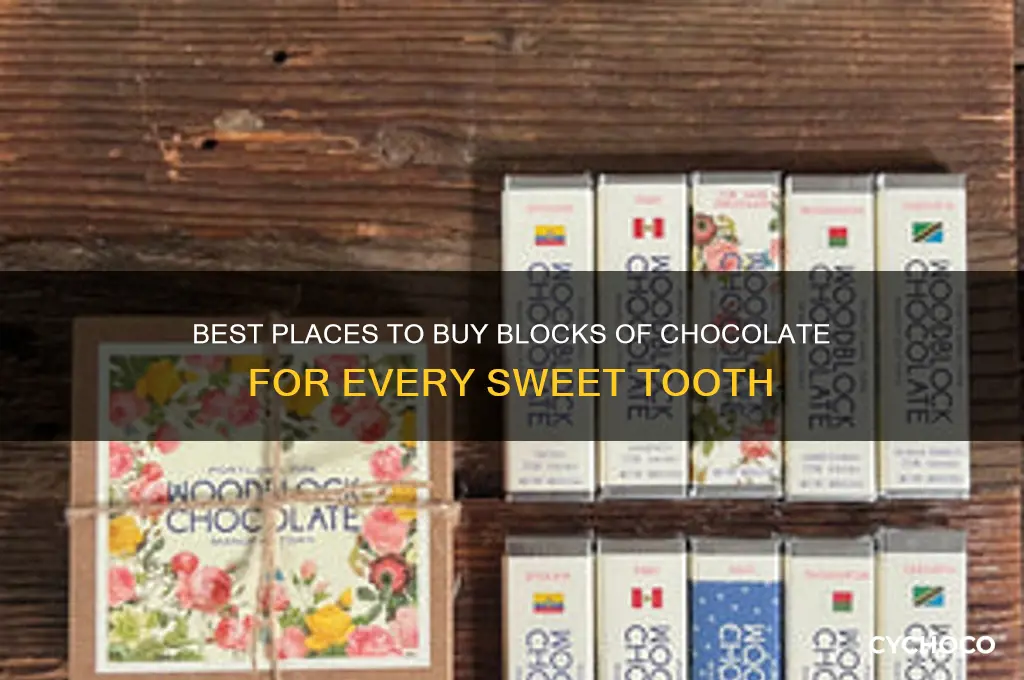where to buy blocks of chocolate