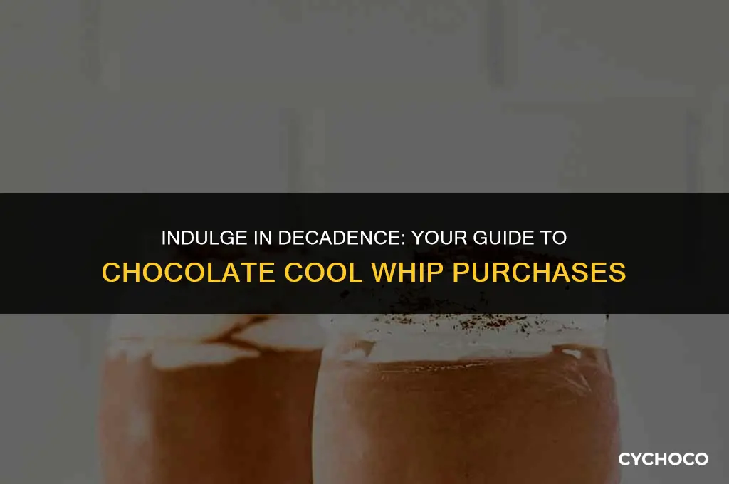 where to buy chocolate cool whip