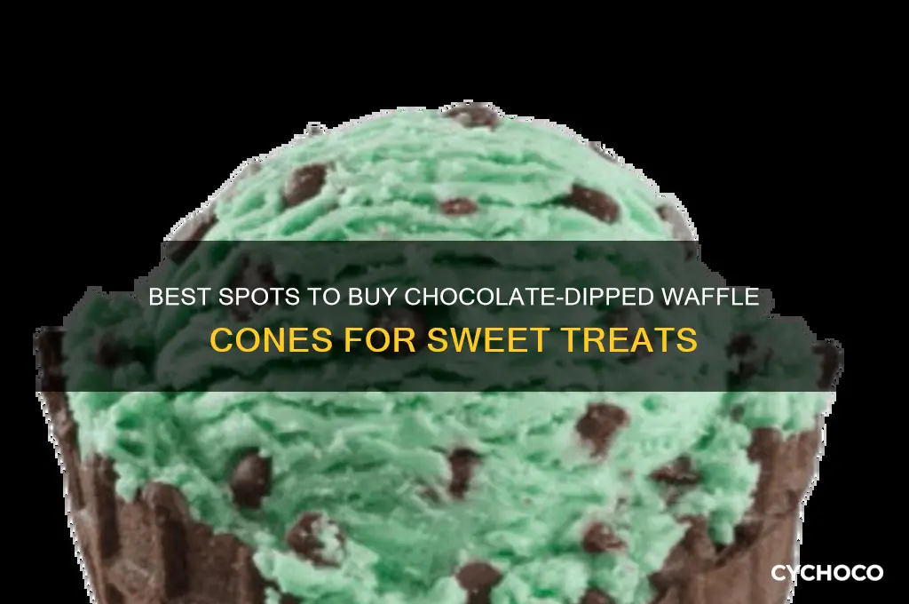 where to buy chocolate dipped waffle cones