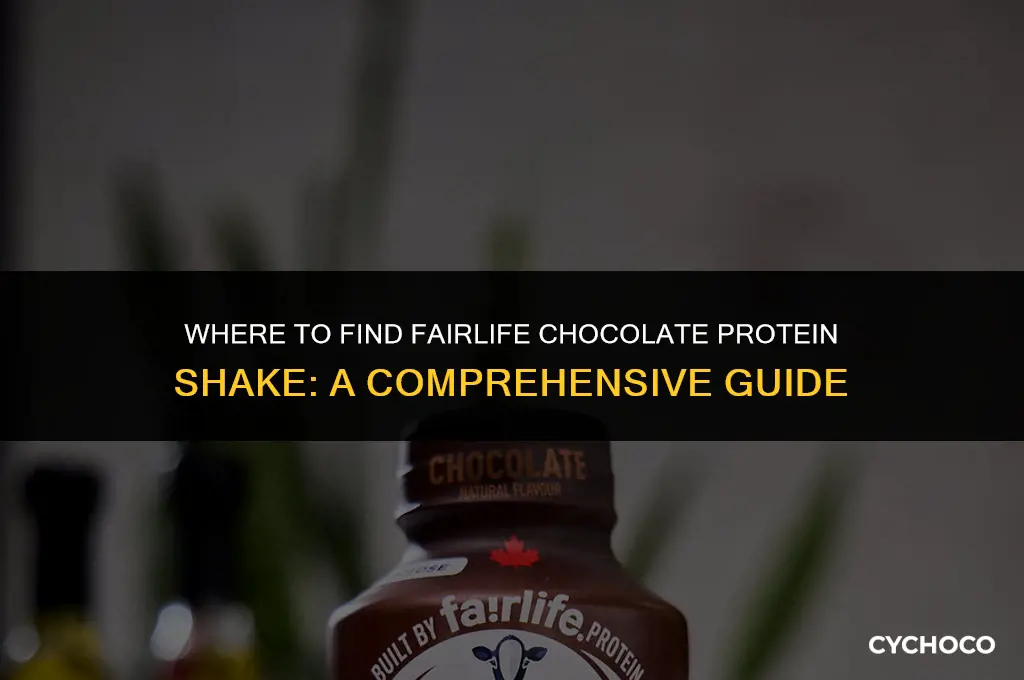 where to buy fairlife chocolate protein shake