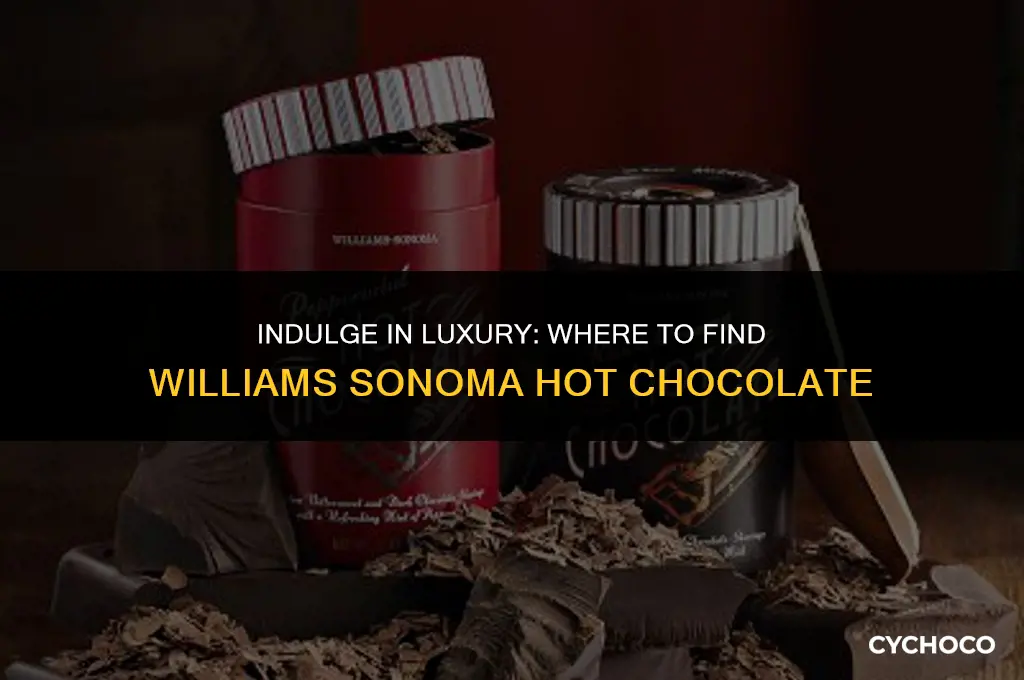 where to buy williams sonoma hot chocolate