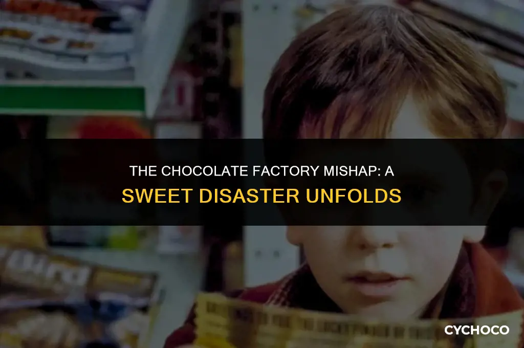 who fell in the chocolate factory
