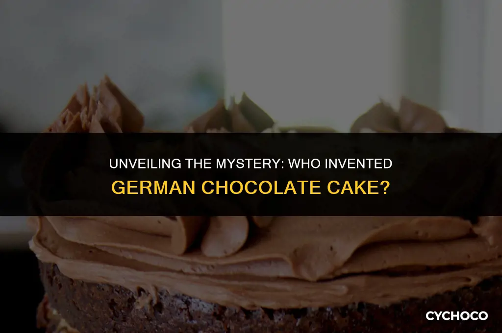 who invented german chocolate cake