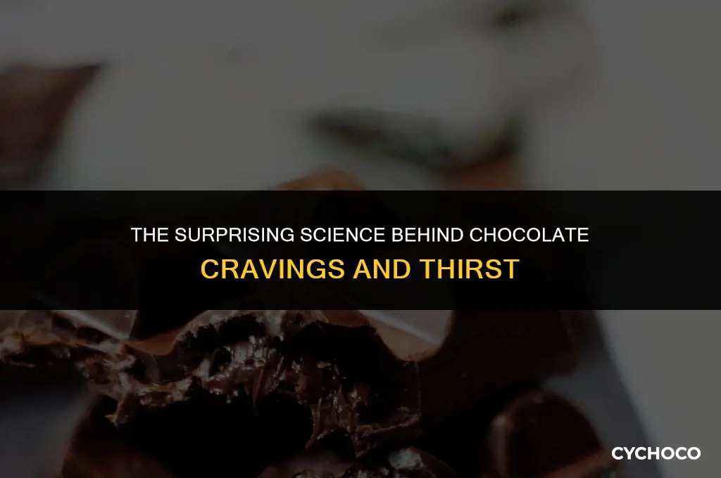 why does chocolate make me thirsty