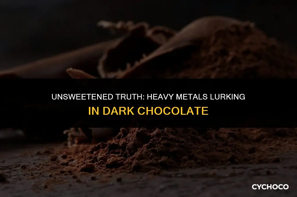 why does dark chocolate have heavy metals