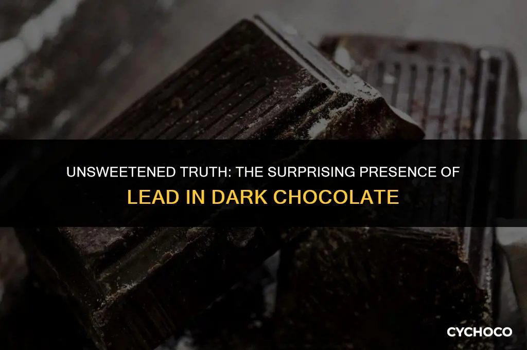 why does dark chocolate have lead