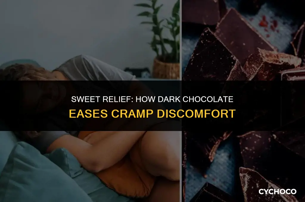 why does dark chocolate help with cramps
