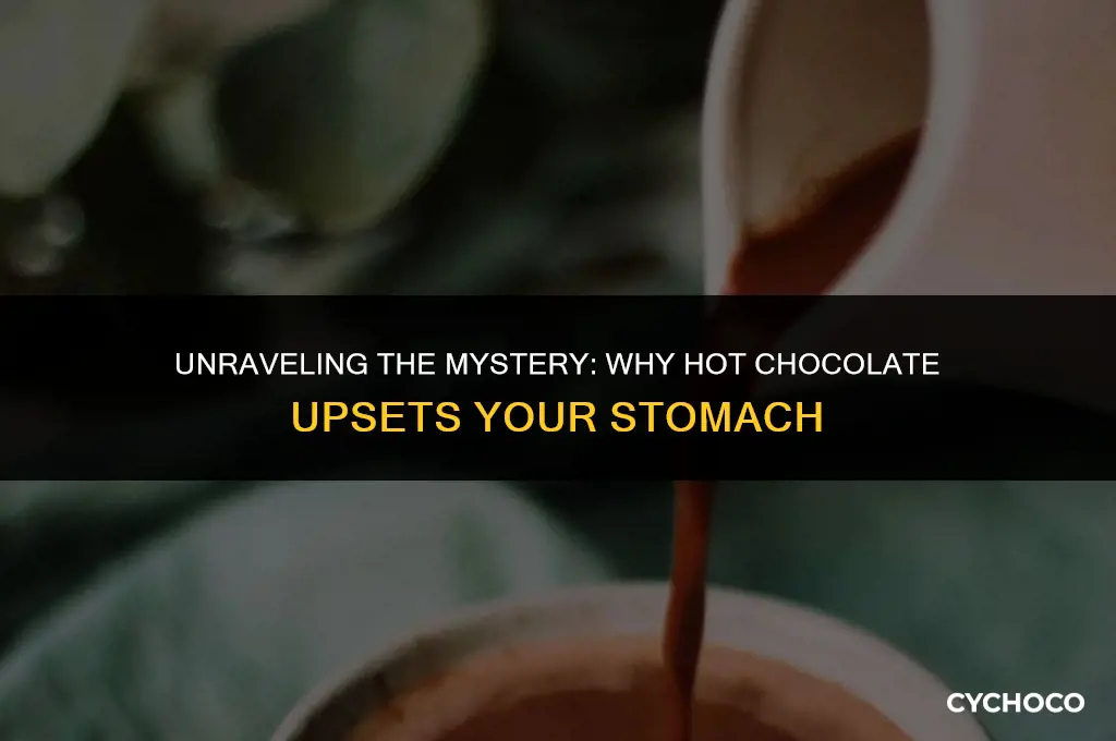 why does hot chocolate make my stomach hurt