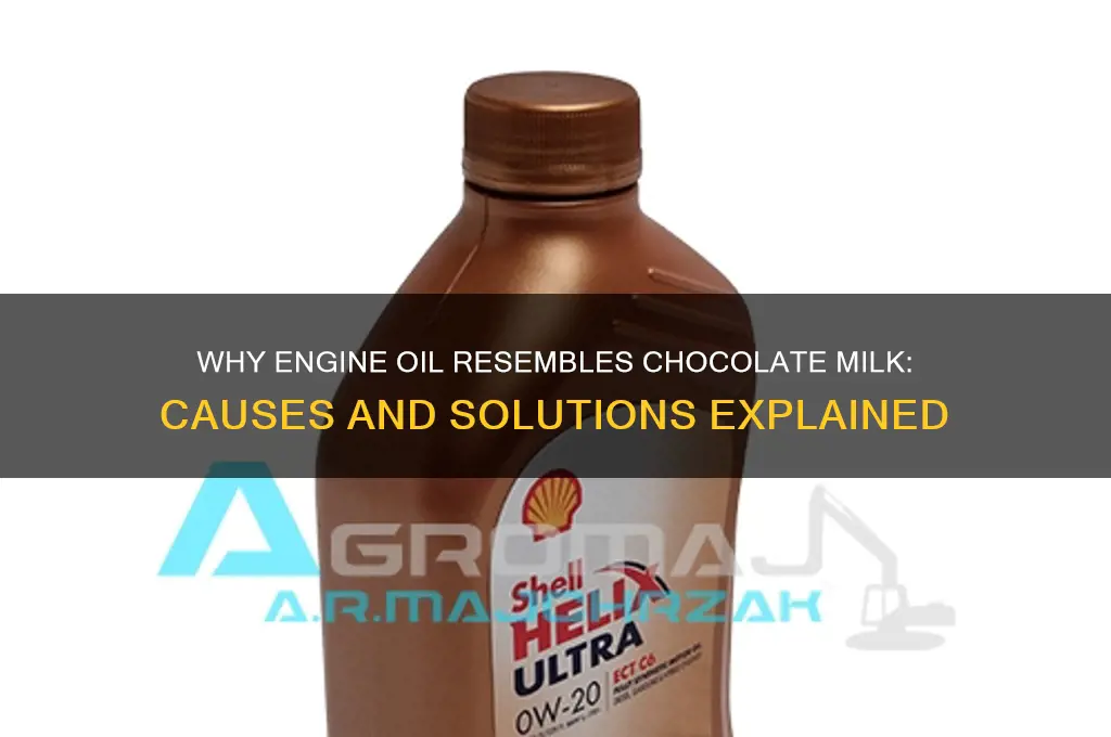 why does my oil look like chocolate milk